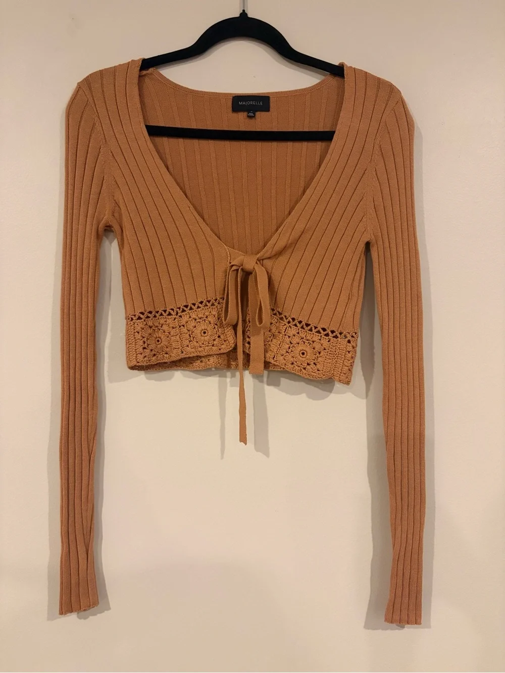 MAJORELLE Ribbed Knit Two Piece Sweater Skirt Set XS